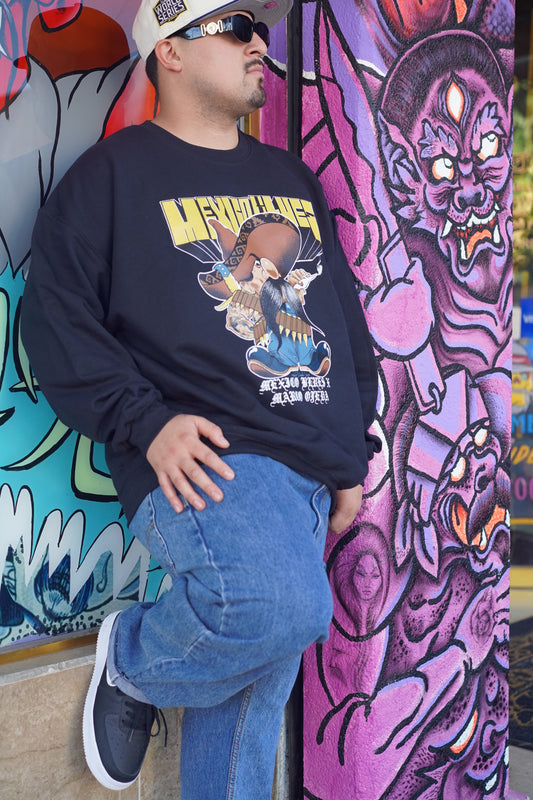 Mexico blues long sleeve black