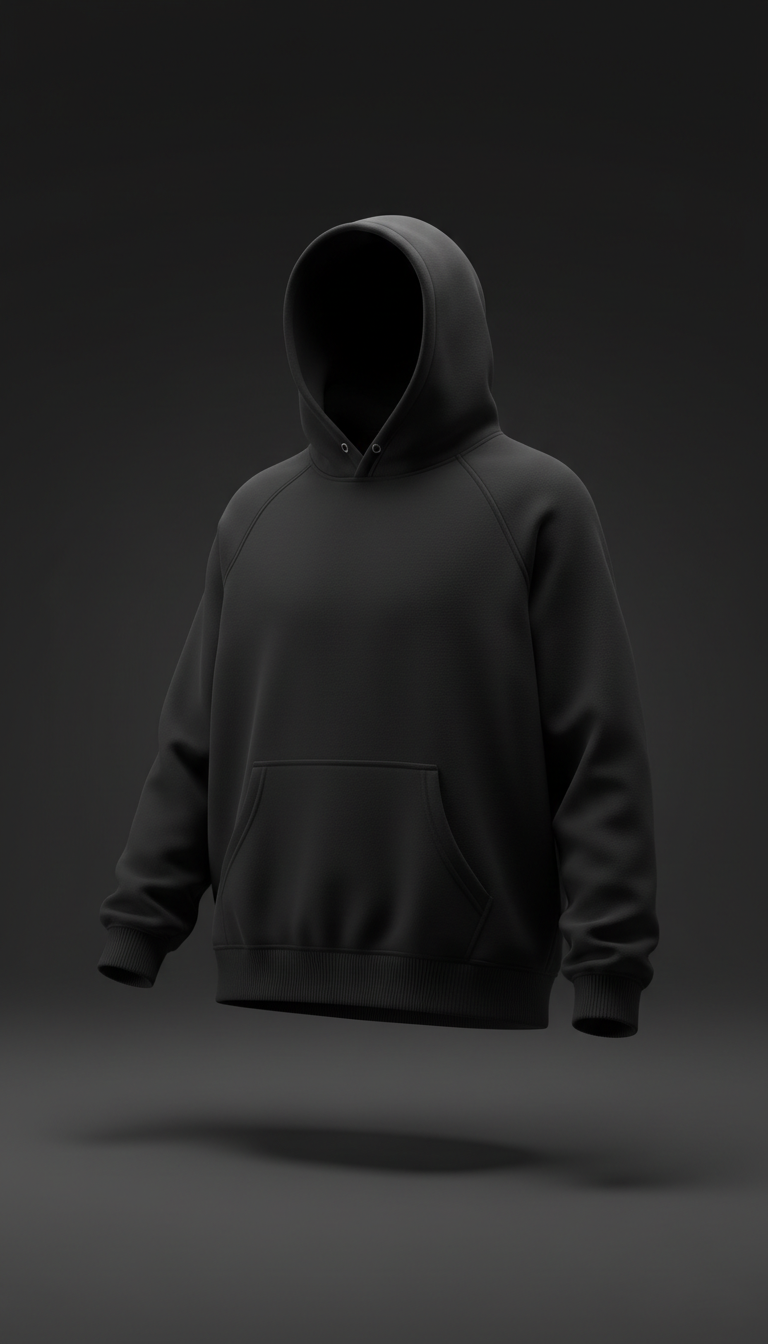 Sudadera algodón pesado corte pulido