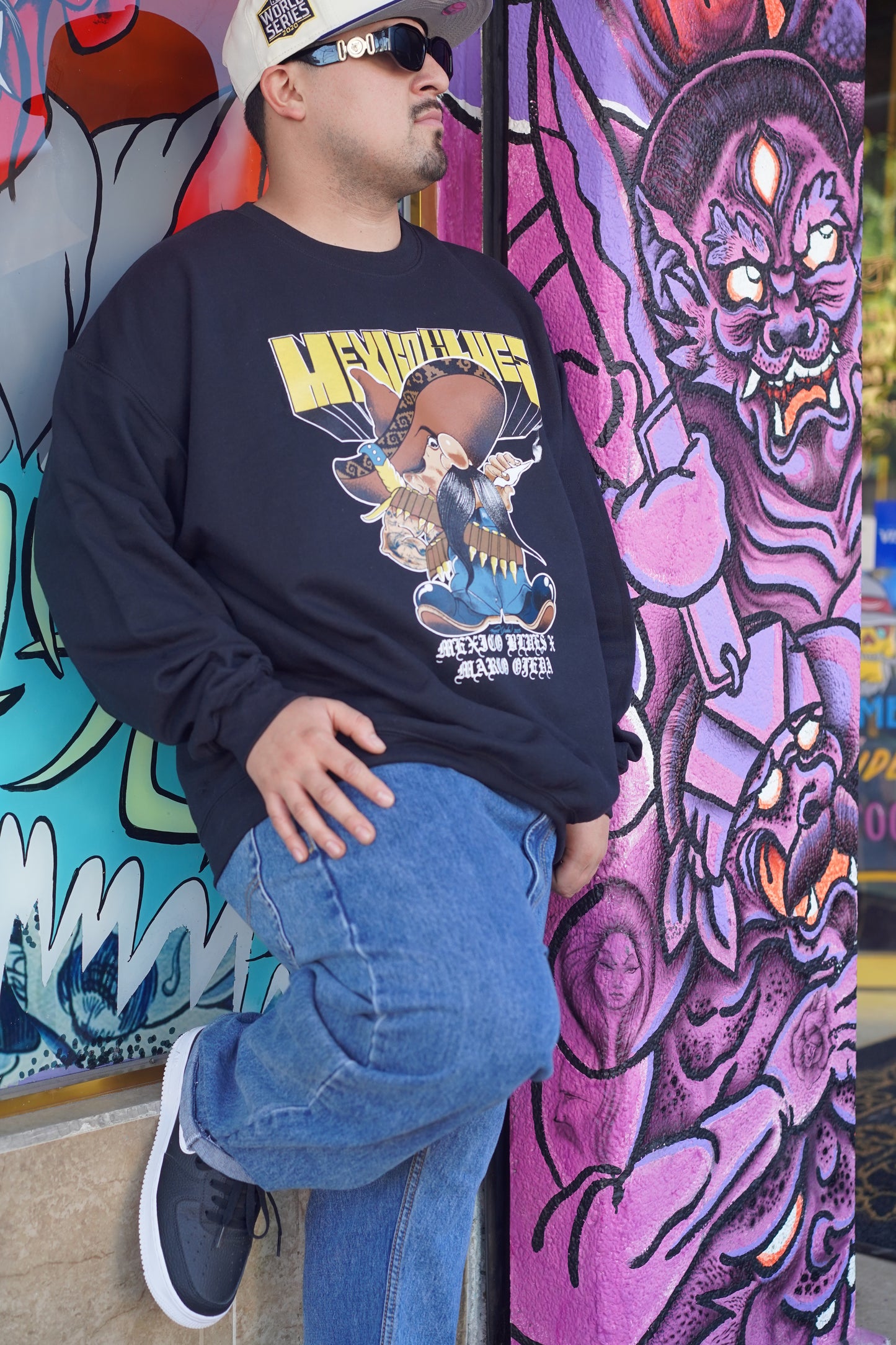 Mexico blues long sleeve black